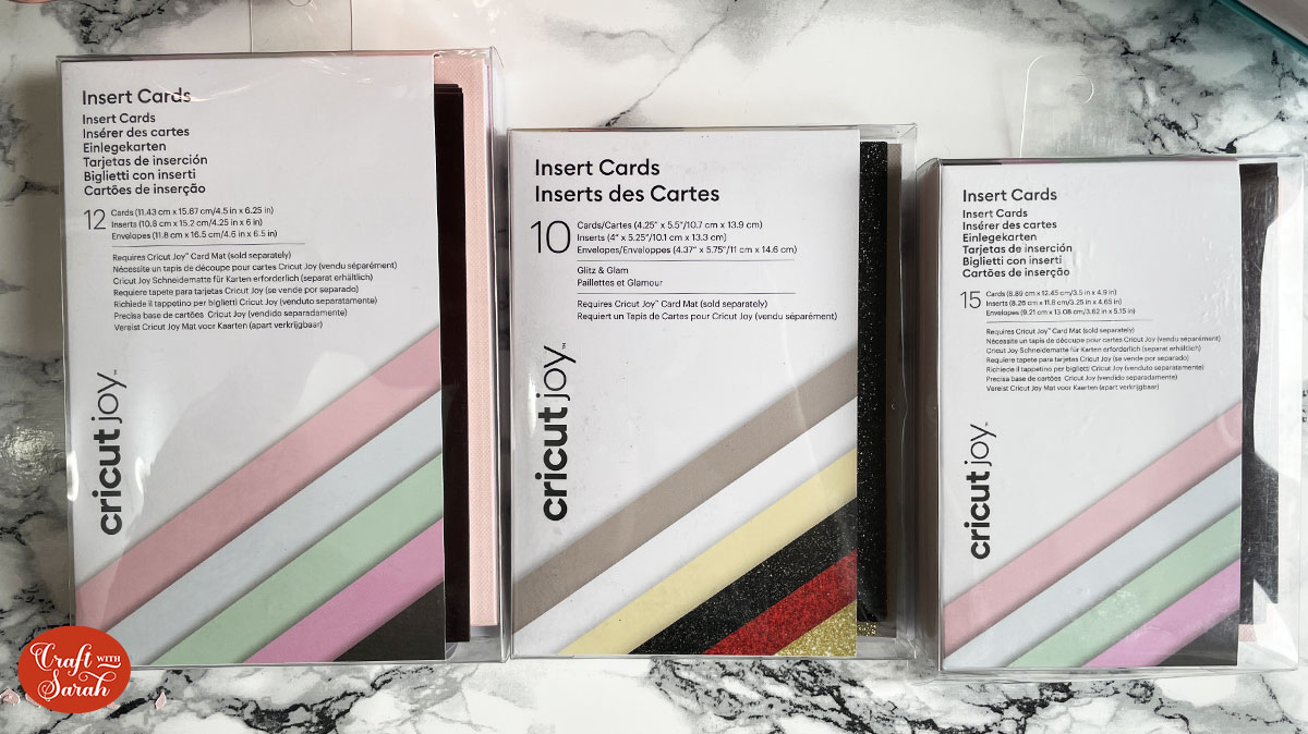 Cricut Joy Insert cards