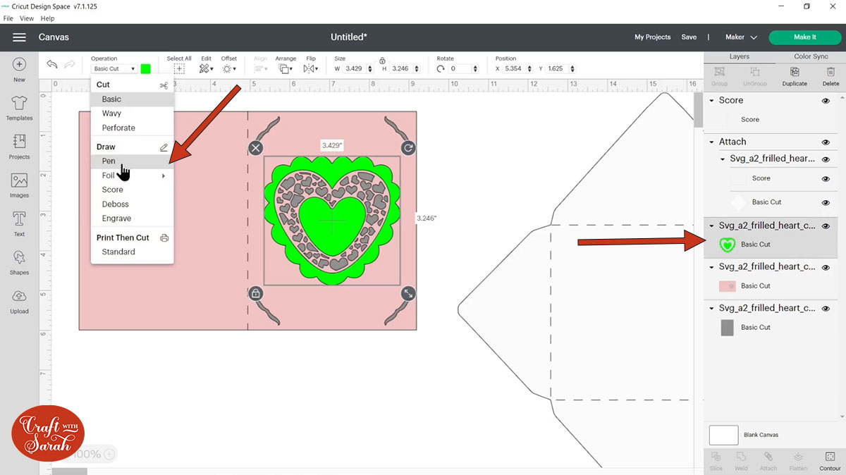 Change the green layer to "Pen"