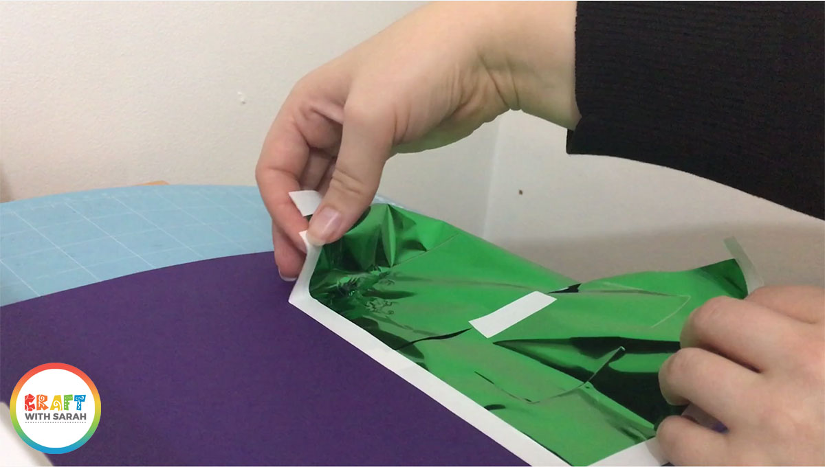 Remove the green foil