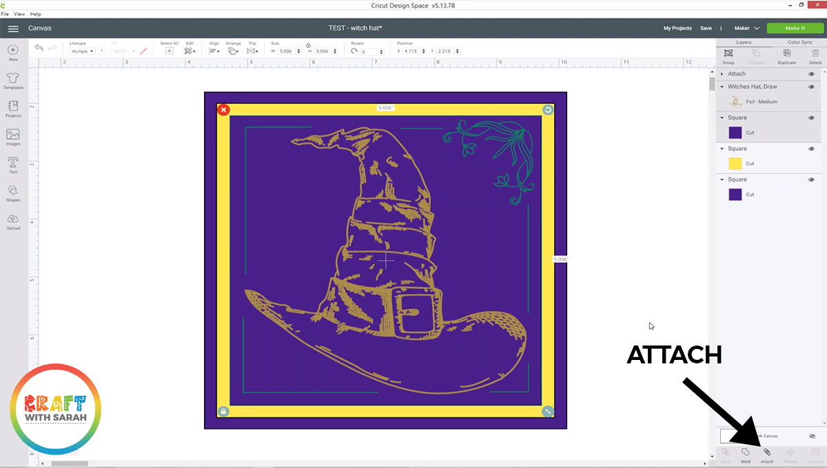 Attaching the foil layers