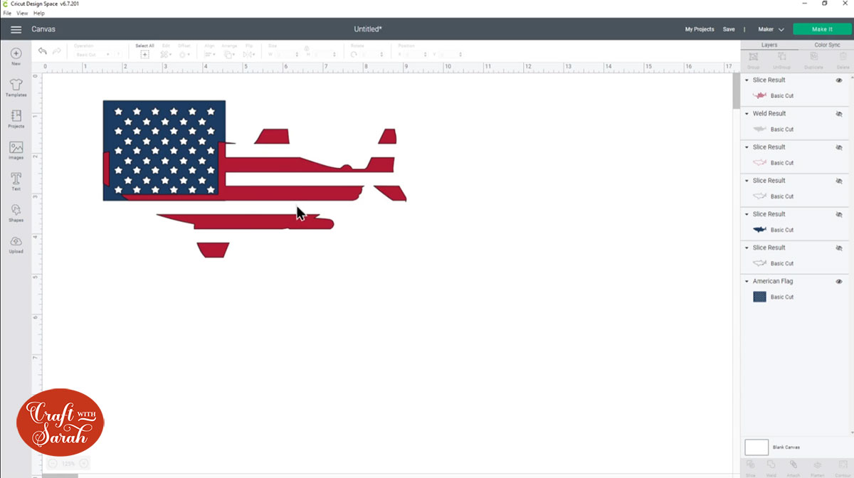 Delete three of the slice results