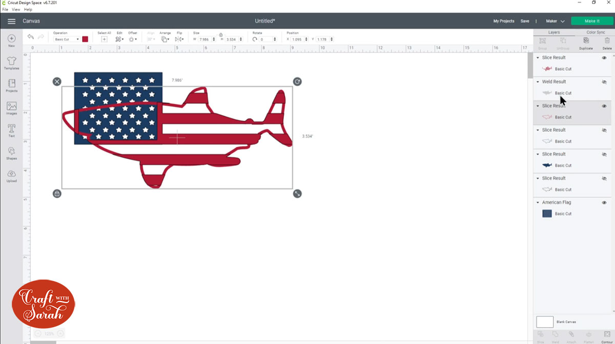 Turn on the red outline layer