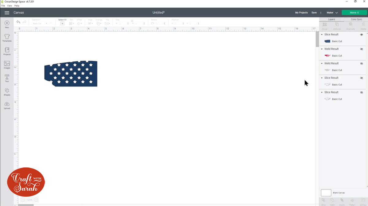 Blue layer slice results
