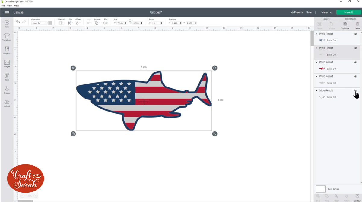 Contour out the stars
