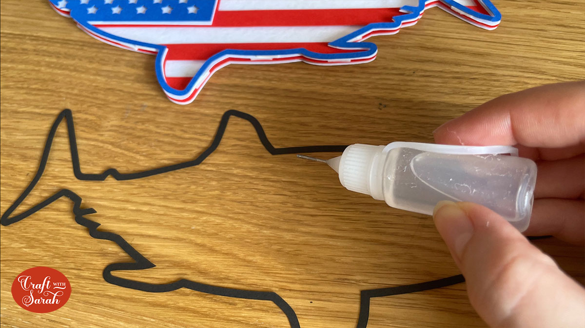 Glue on the top layer