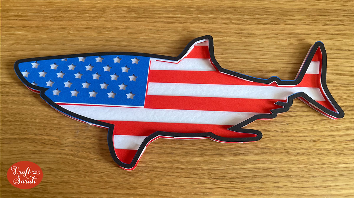 Finished shark design