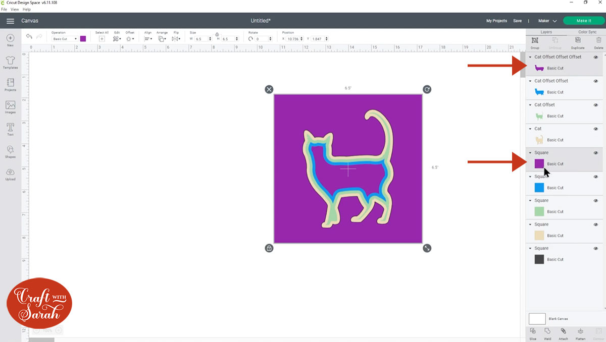 Select two matching layers