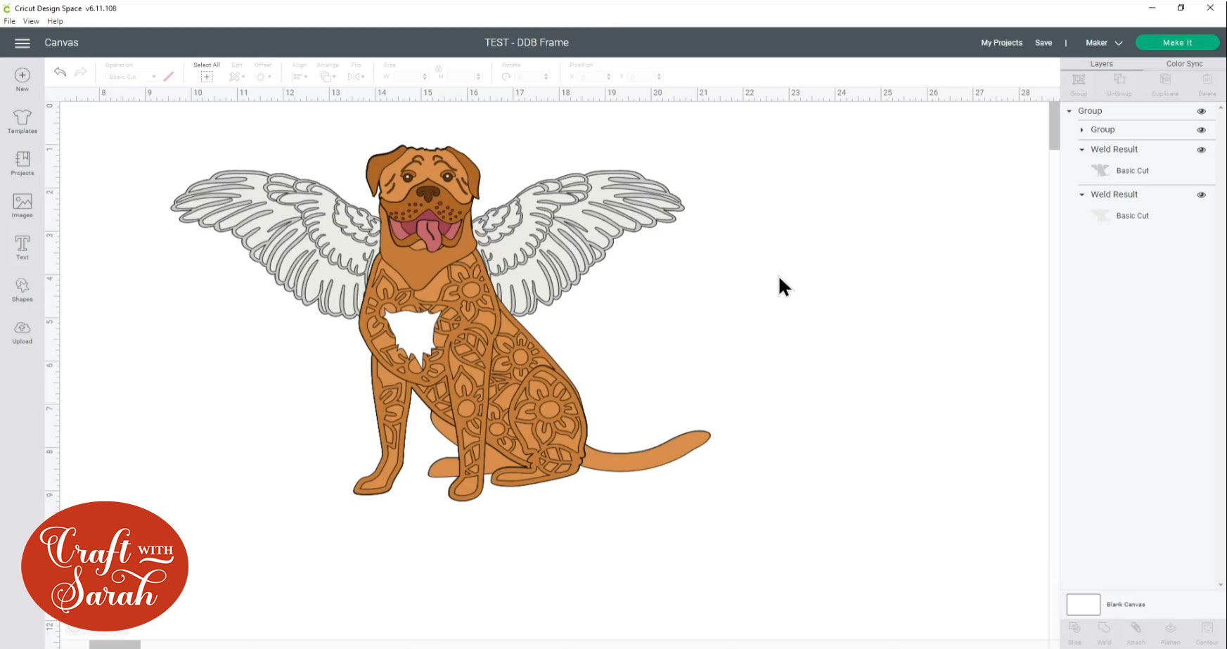 Angel dog design