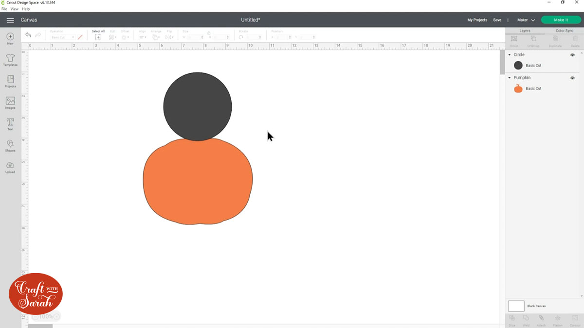 Circle over pumpkin