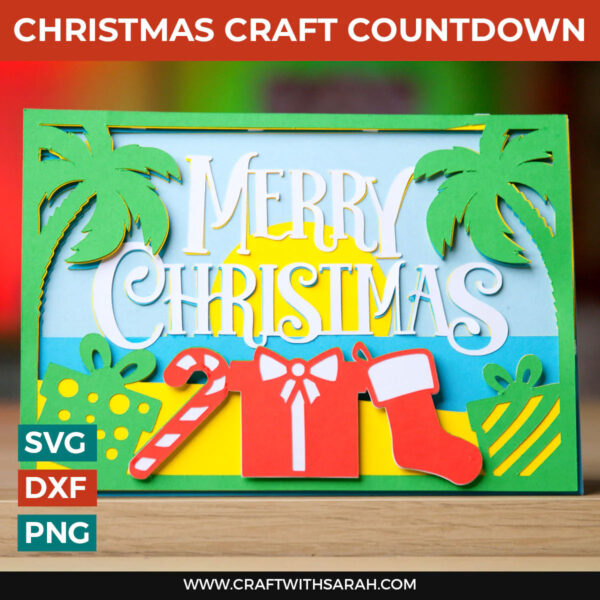 Summer Christmas Card SVG