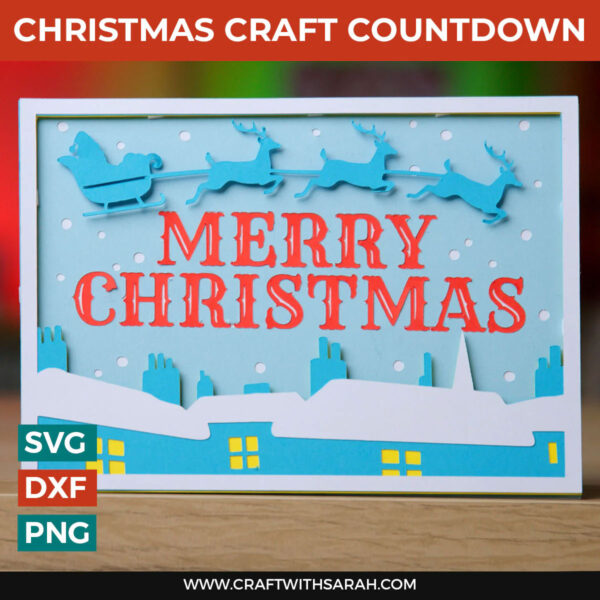 Winter Christmas Card SVG