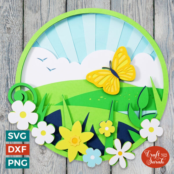 Spring Landscape SVG