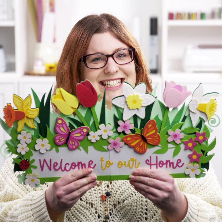 DIY welcome sign for Spring