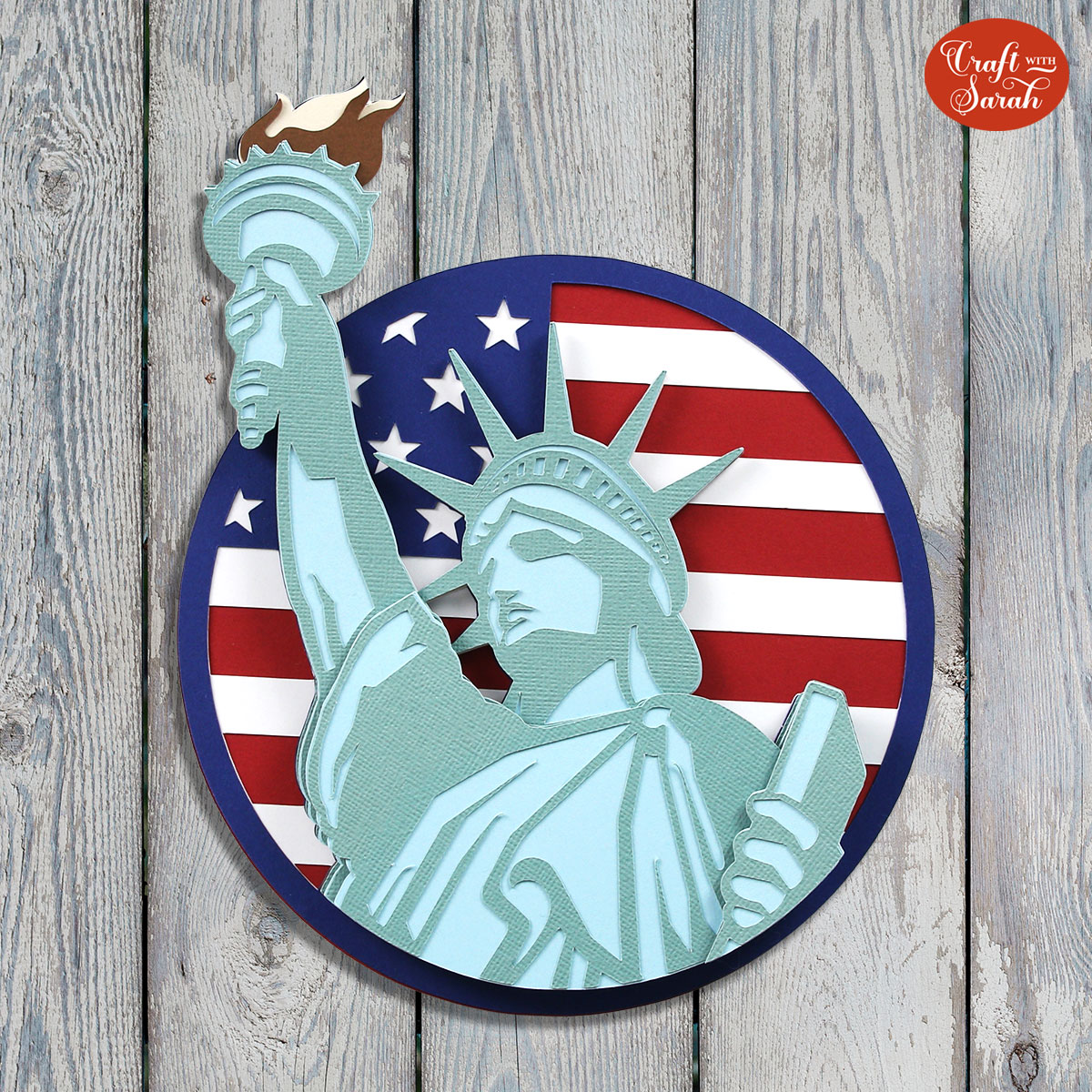 Statue of Liberty SVG for the 4th of July - Craft with Sarah