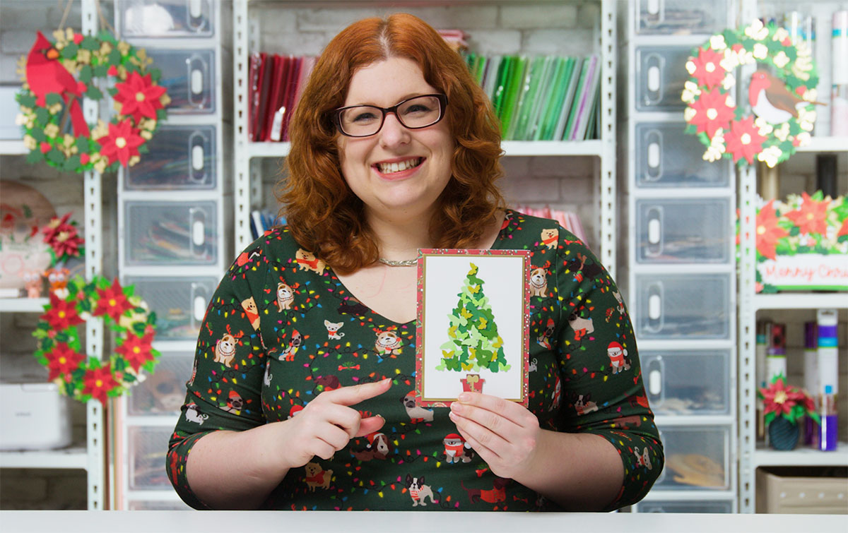 Butterfly Christmas card