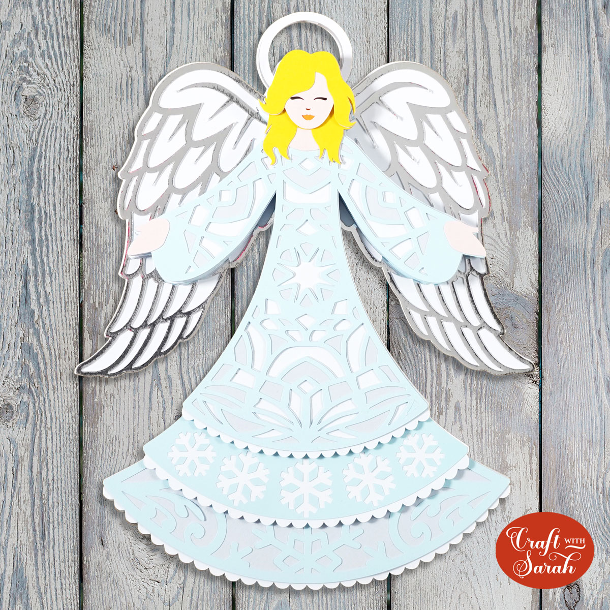 Christmas Angel layered SVG