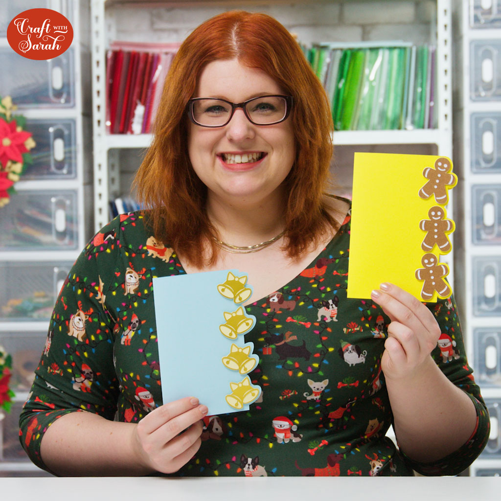 Christmas cards made with a Cricut