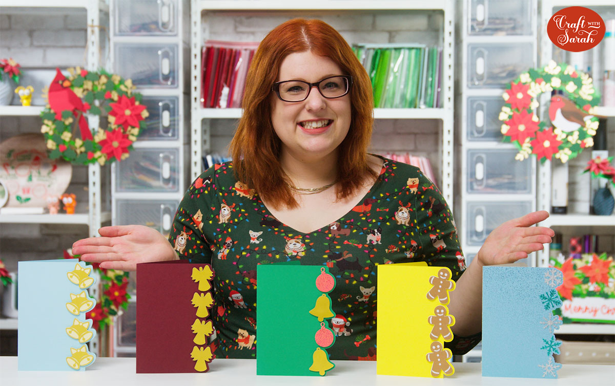 Christmas side-edge cards