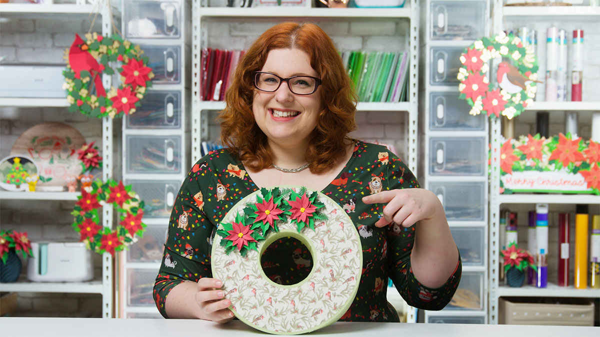 Wreath box papercraft