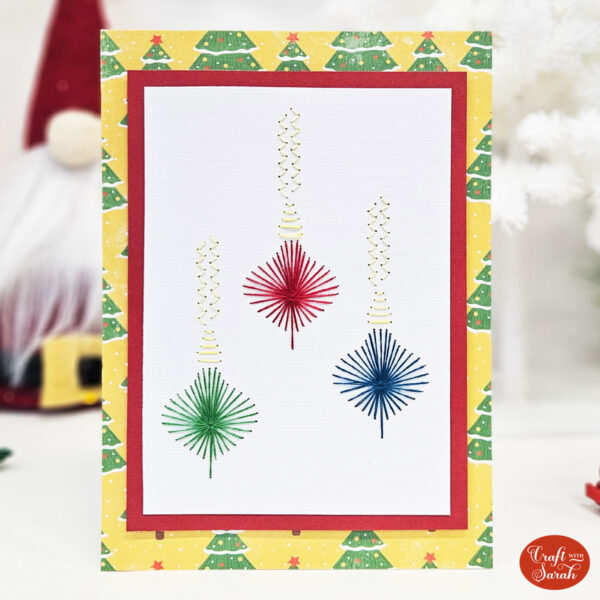 Christmas Ornaments Card Stitching Pattern