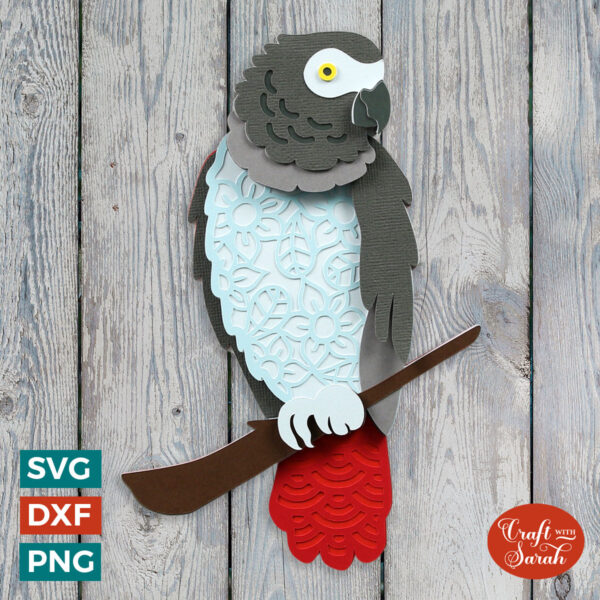 African Grey Parrot SVG