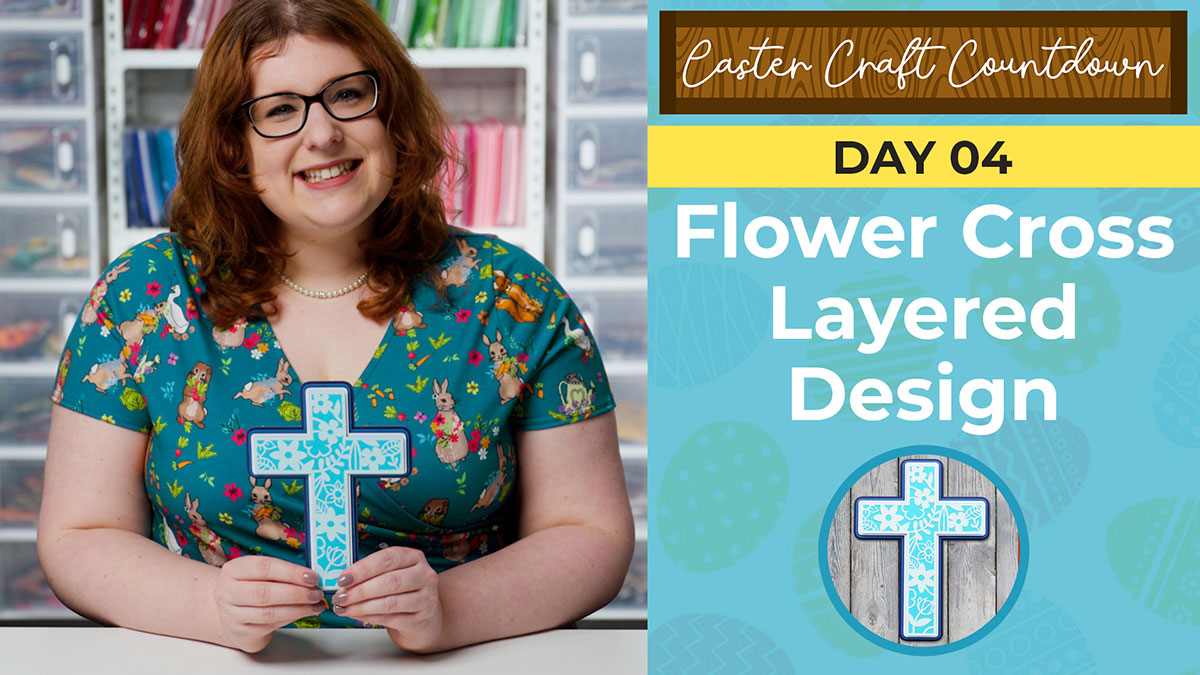 Flower Cross Layered Design