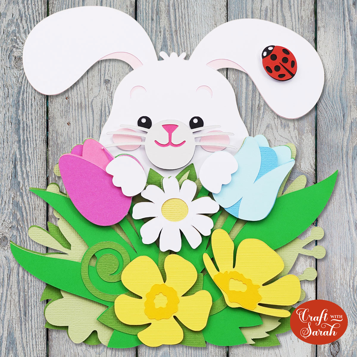 Rabbit-PaperCutting-ページ Chinese Paper Cutting 07 Cute Rabbit，Paper Craft，Jian Zhi