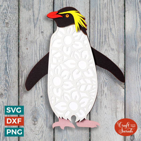 Rockhopper Penguin SVG