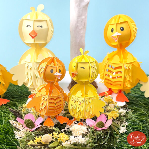 Easter Chicks & Ducklings 3D Slot-Together Craft