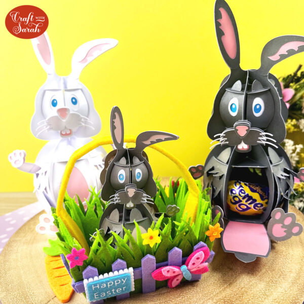 Easter Bunny 3D Slot-Together Craft - Image 2