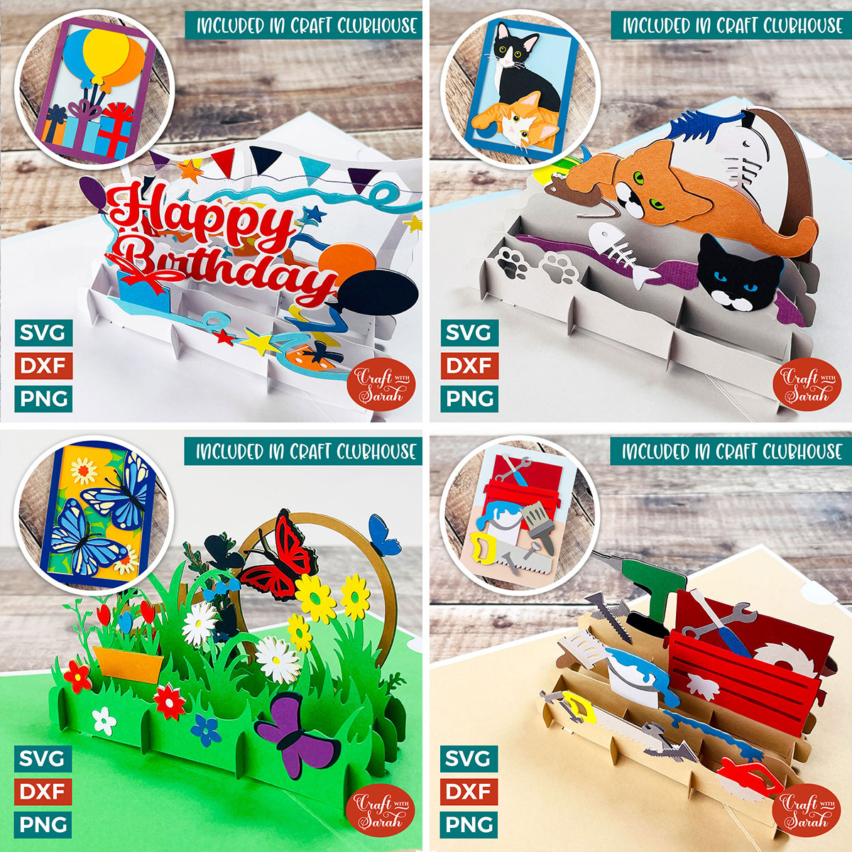 Popout card examples