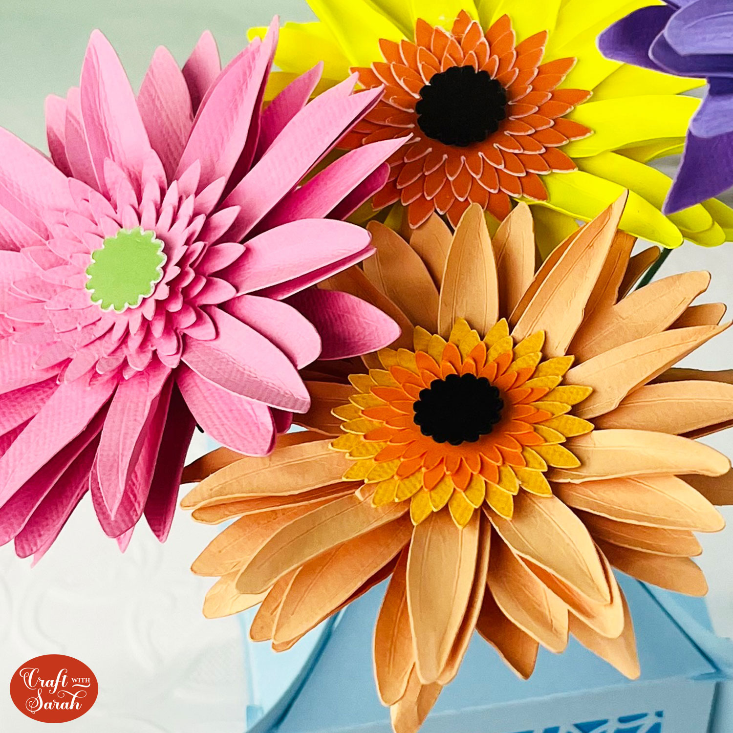 Gerbera paper flowers