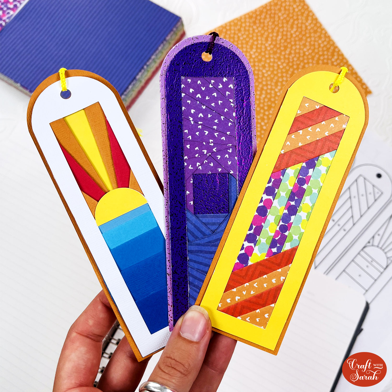 Iris folding bookmarks