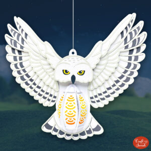 3D Snowy Owl Craft Project