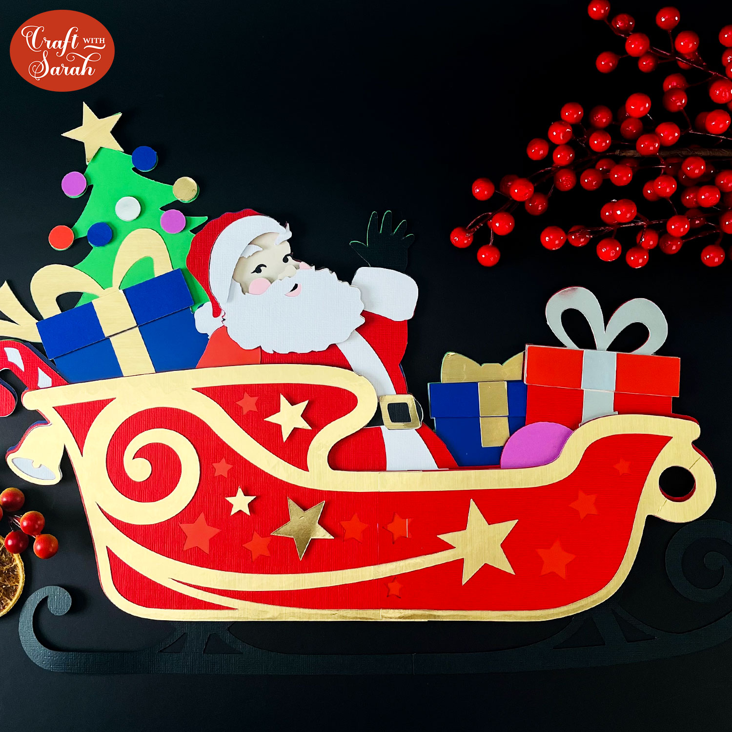 ダイヤモンドアートクラブ　Santa's Sleigh Ride DACキット Santa's Sleigh Ride – Diamond Art Club
