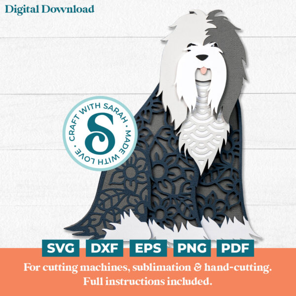 Bearded Collie SVG