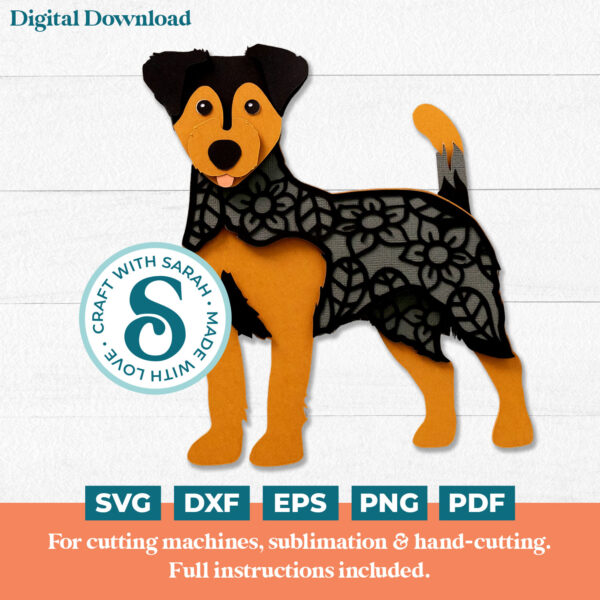 Black & Tan Terrier SVG