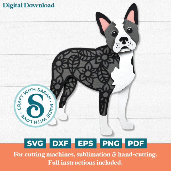 Boston Terrier SVG (Standing)