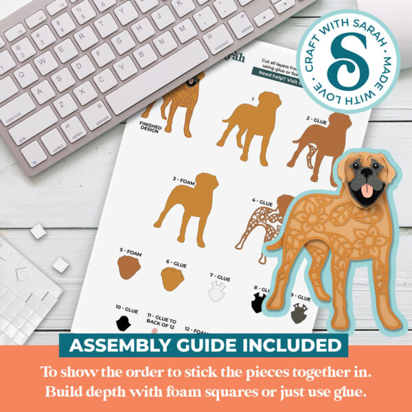 Bullmastiff SVG (Front Facing) - Image 2