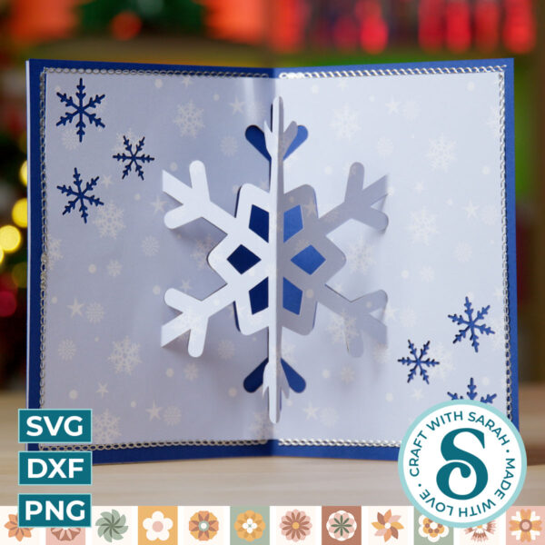 Pop Out Snowflake Card