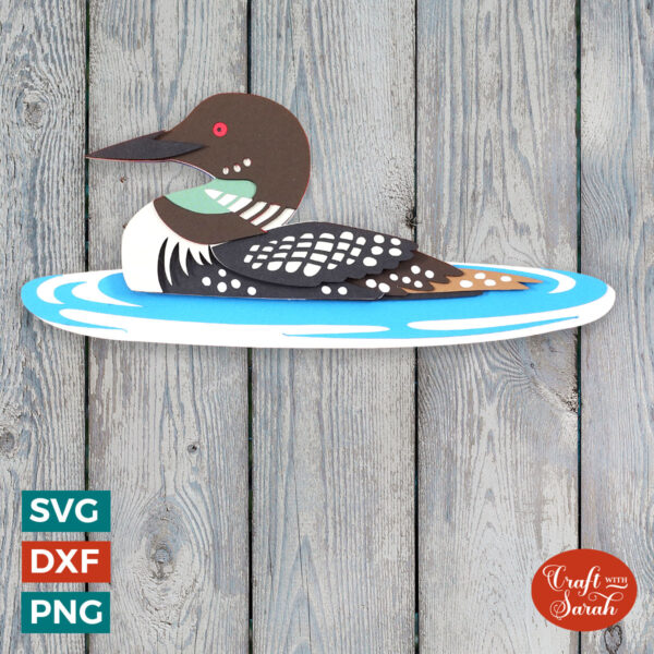 Common Loon Bird SVG