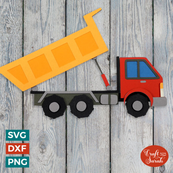 Tipping Dump Truck SVG