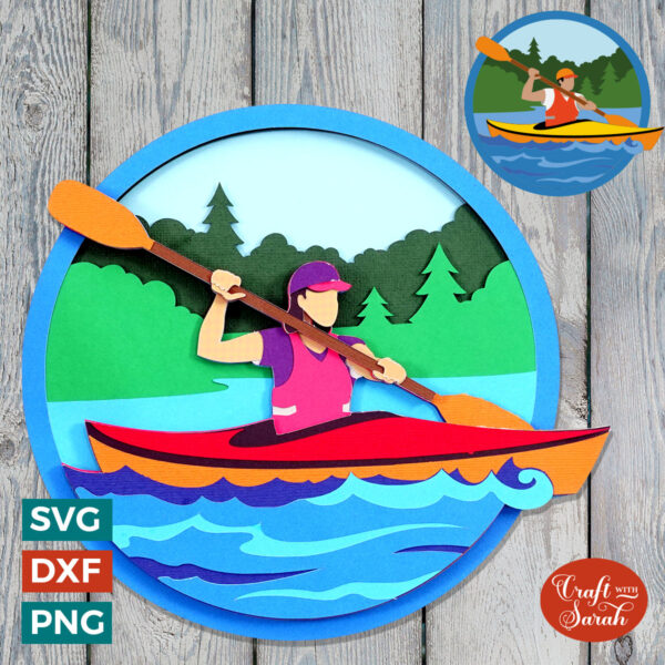 Kayaking SVG