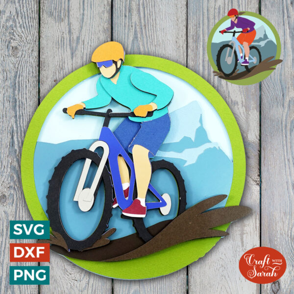 Mountain Biking SVG