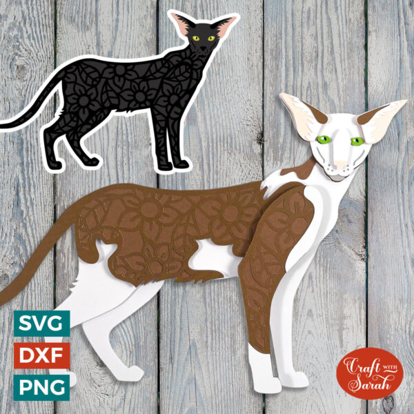 Oriental Shorthair Cat SVG