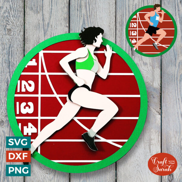 Track Running SVG