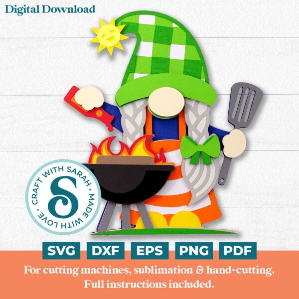 BBQ Gnome SVG - Female