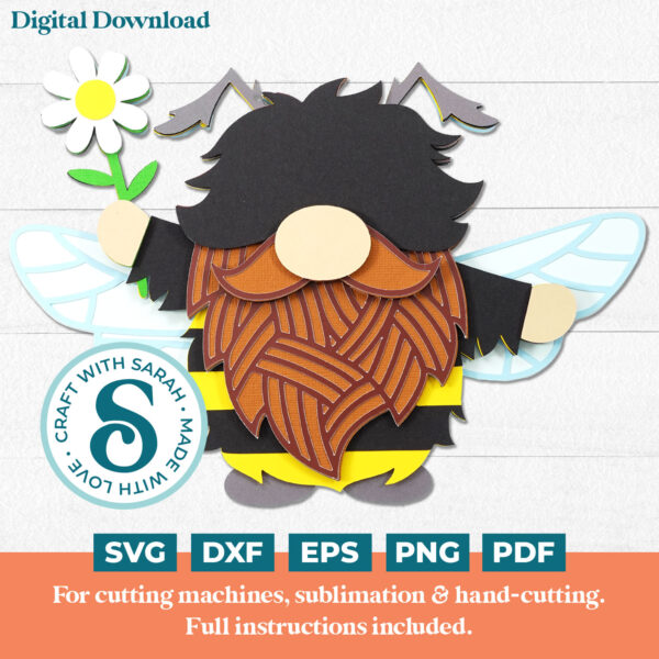 Bee Gnome SVG - Male