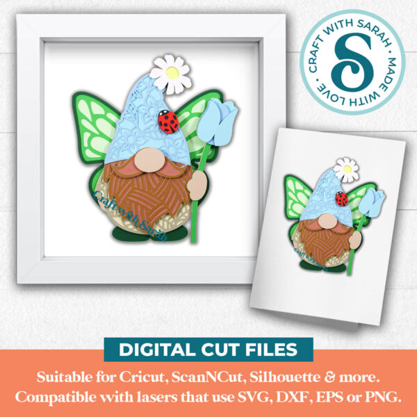 Butterfly Gnome SVG - Male - Image 2