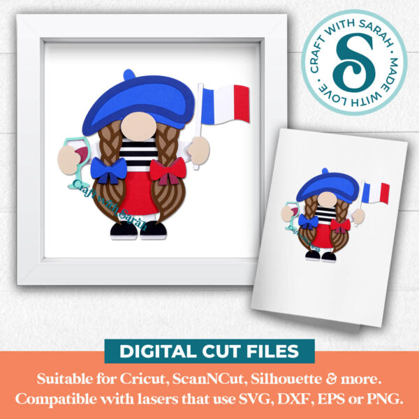 French gnome SVG - Female - Image 2